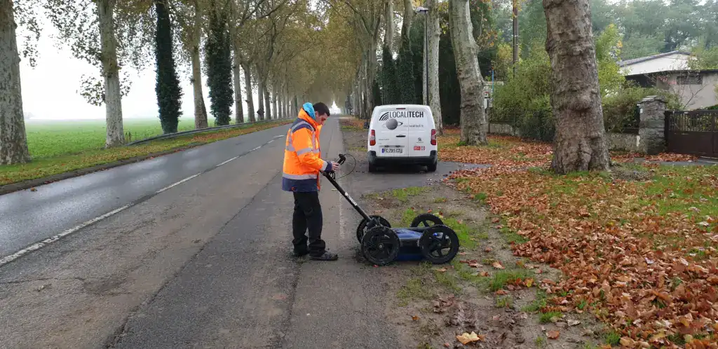 Géodétection des réseaux enterrés sur un chantier en Île-de-France